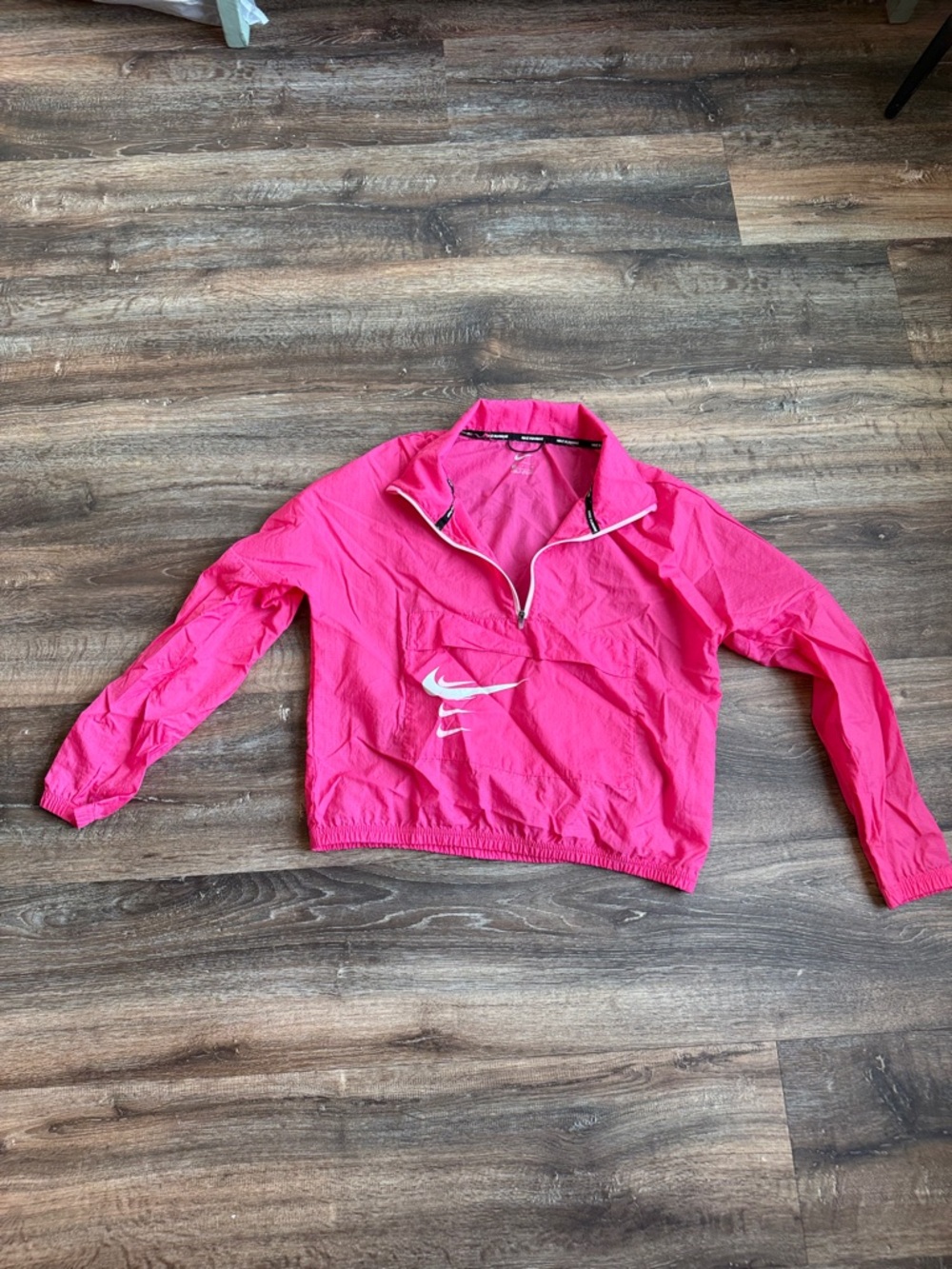 Nike Hot Pink Half-Zip Bomber Windbreaker